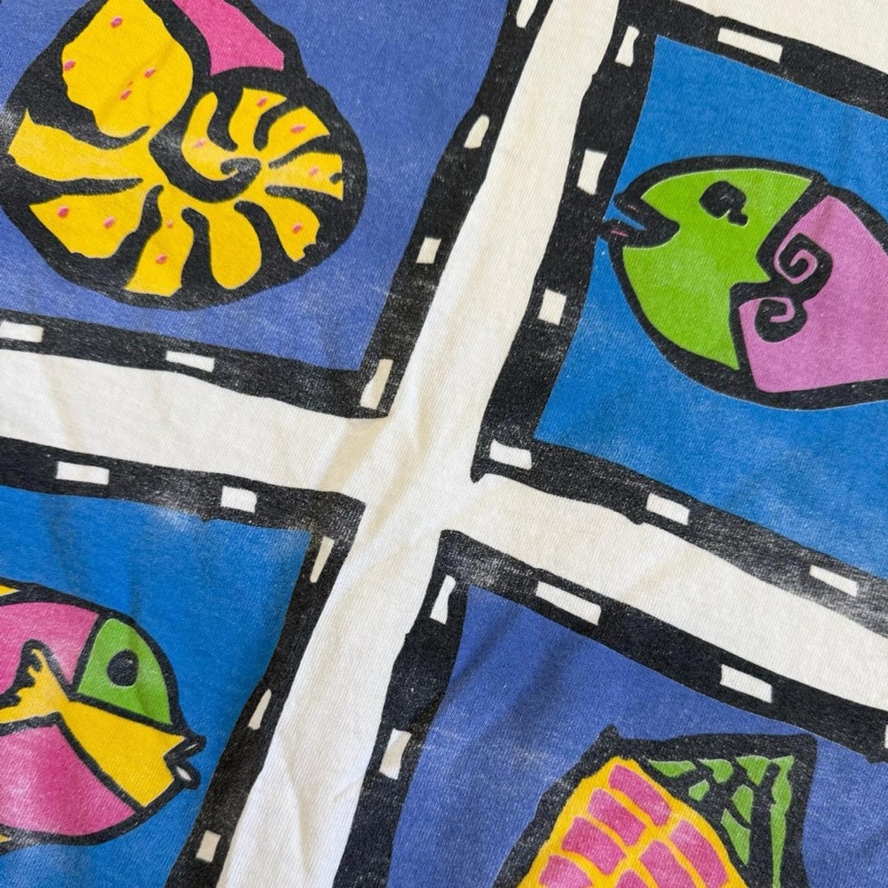 Vintage Fish and Seashells T-Shirt Dress - Picture 3 of 8